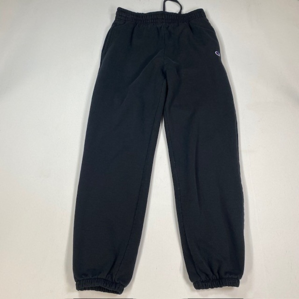Champion Eco Fleece Black Jogger Sweatpants M5922 Mens Medium